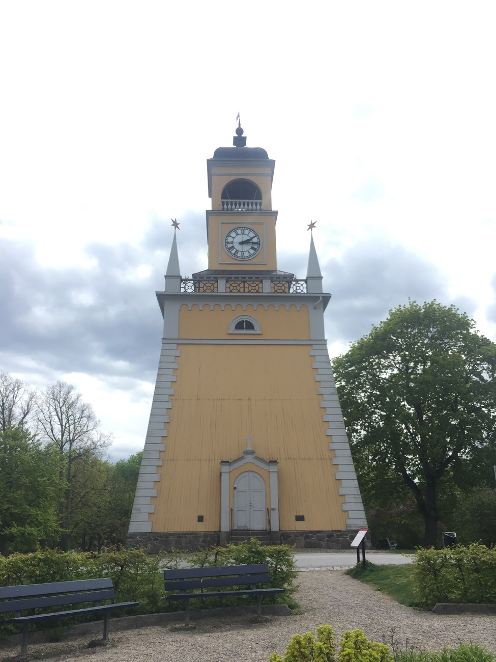 Unterwegs in Karlskrona, hier die sogenannte "Amiralitetsklockstapeln"