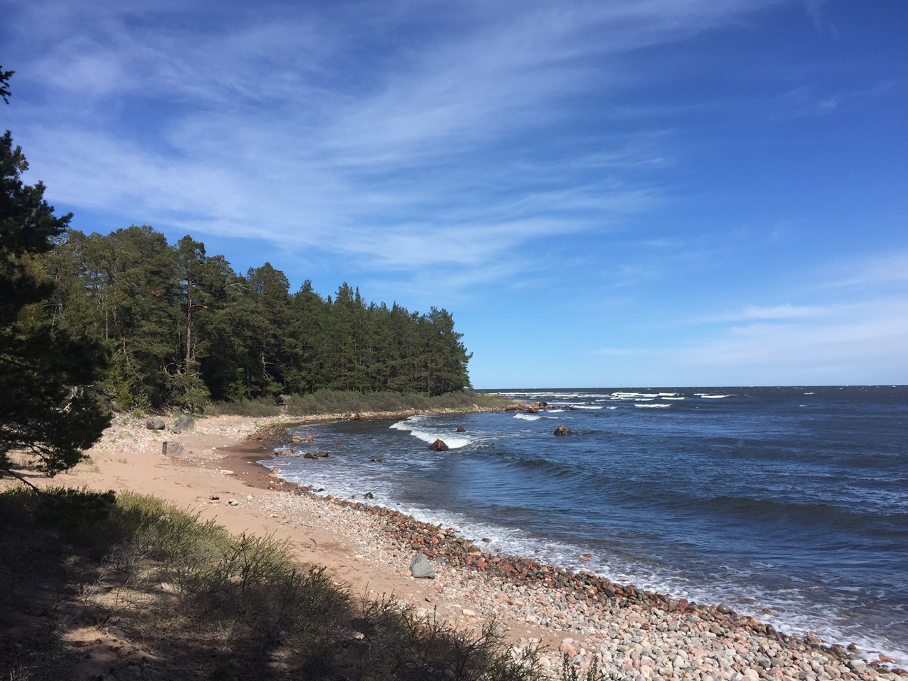 Top-Bucht auf der Landzunge "Biludden" 
