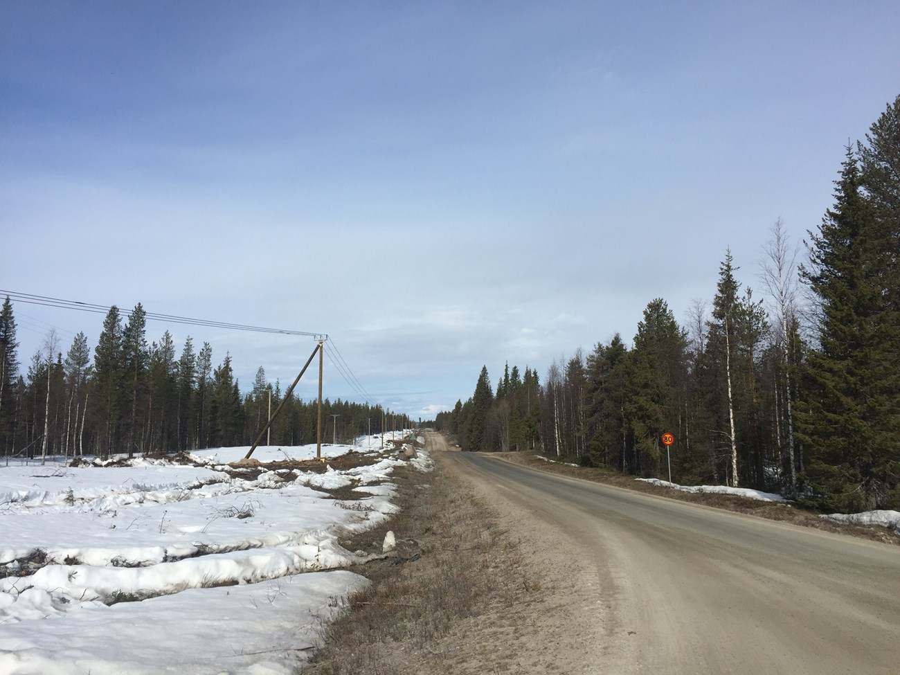 Straße nach Nattavaara
