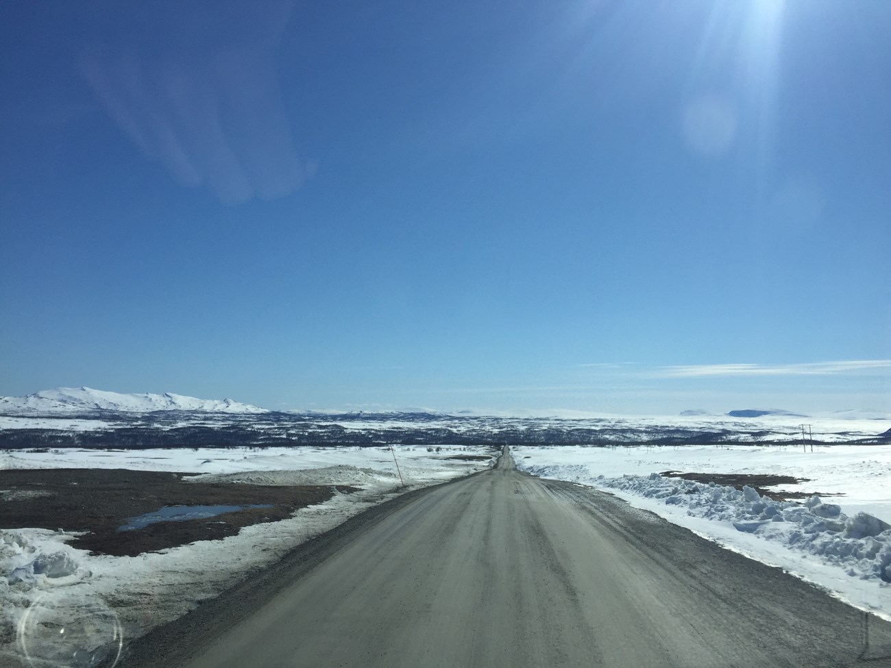 Unterwegs auf der "Flatruen" genannten Pass-Straße, der höchstgelegenen Straße Schwedens