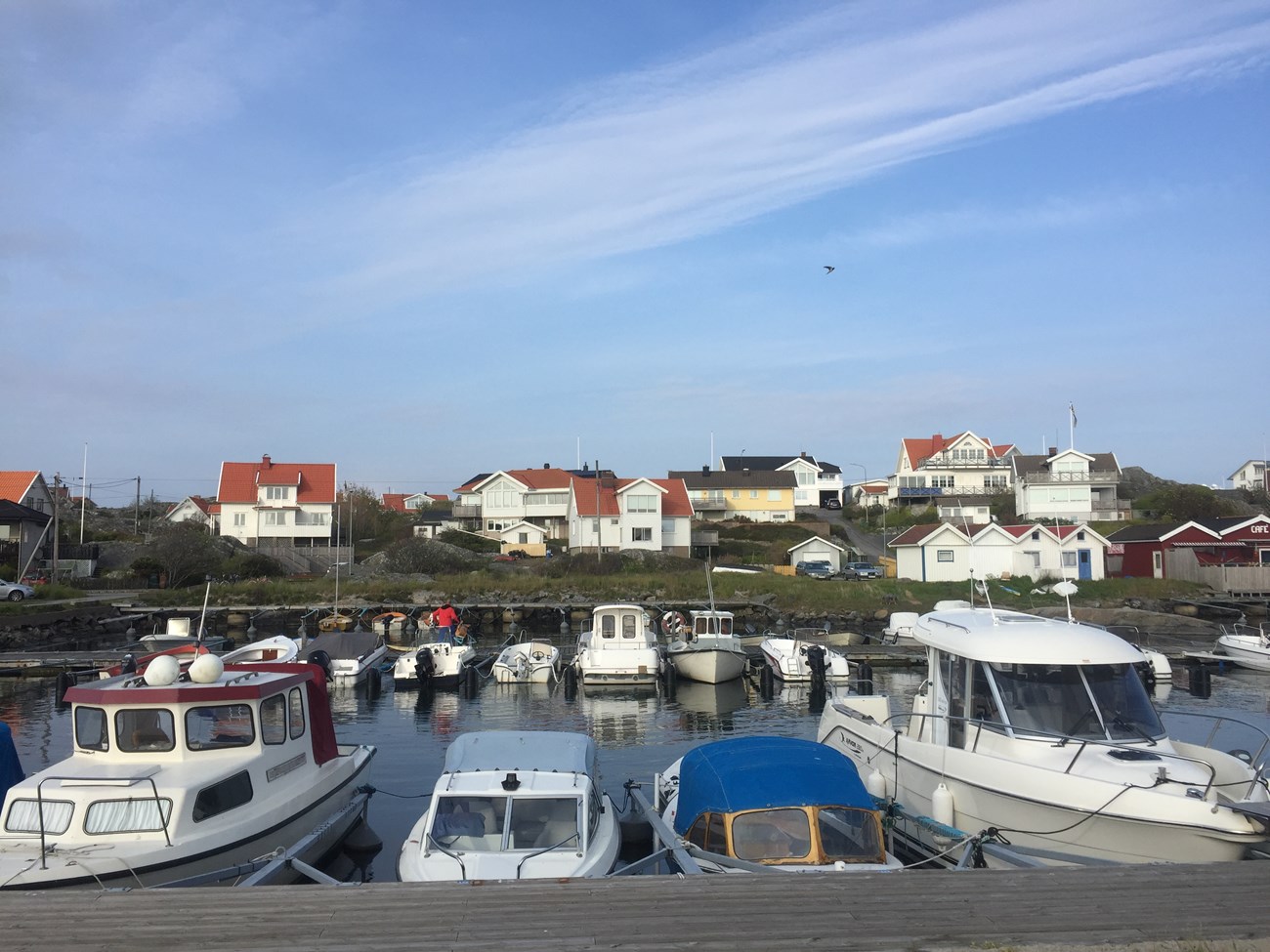 Hafen von Fotö, südlichste Insel des nördlichen Göteborger Schärengartens