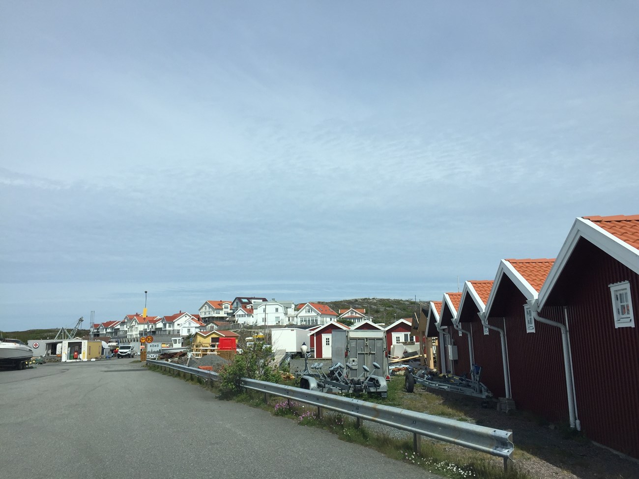 Angekommen im Hafen der Insel Rörö 